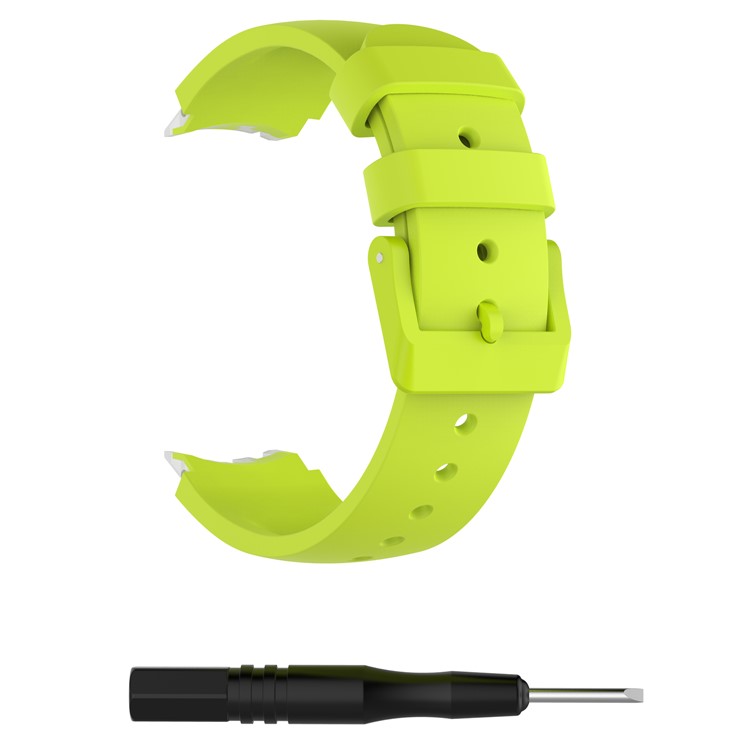 Soft Silicon Smart Watch Wrist Band Strap for Ticwatch S - Yellowgreen-1