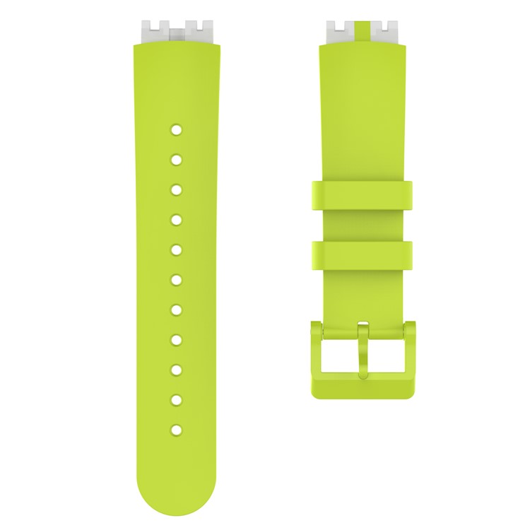 Soft Silicon Smart Watch Wrist Band Strap for Ticwatch S - Yellowgreen-2