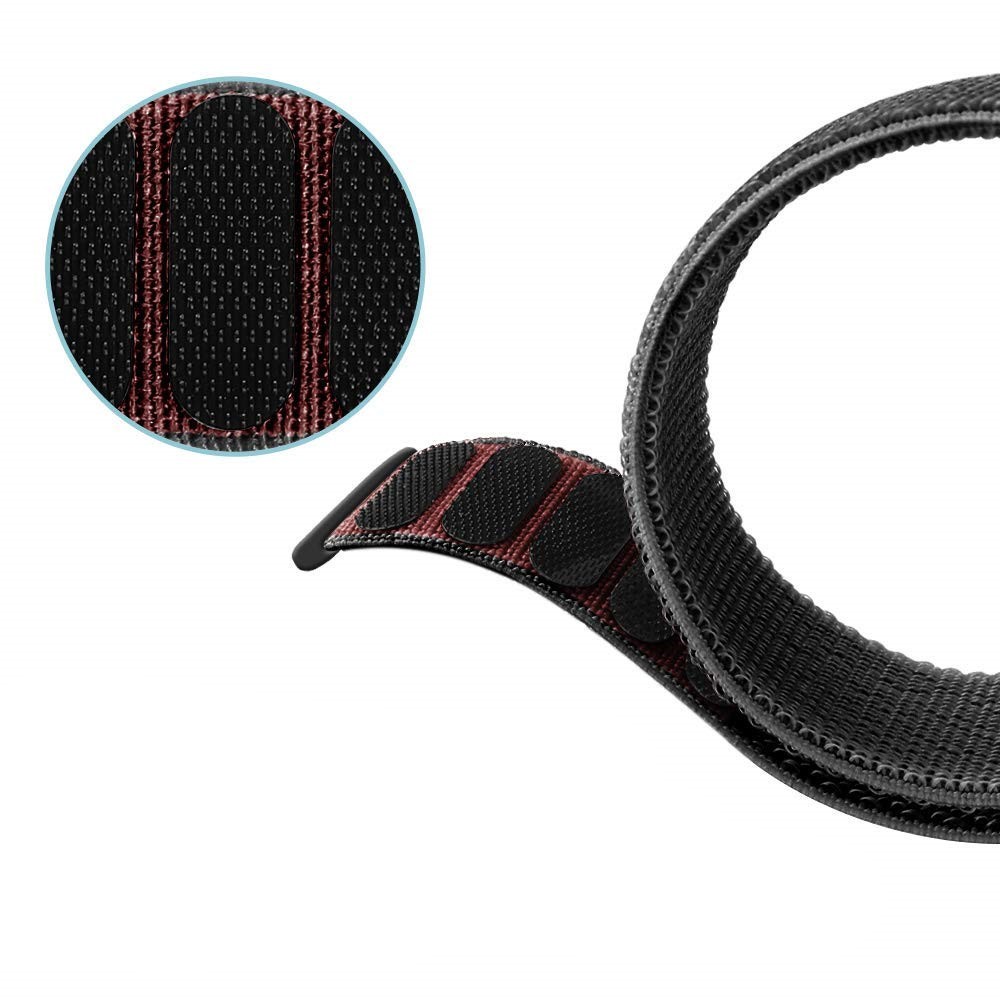 Erneuern Der Fitbit-Ladung Durch Nylon-Klettverschluss-Uhrenarmband 3 - Schwarz-4