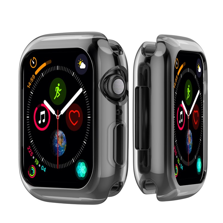 Flexible Soft Silicone Anti-aging Watch Cover for Apple Watch Series 3 / 2 / 1 42mm - Black-1