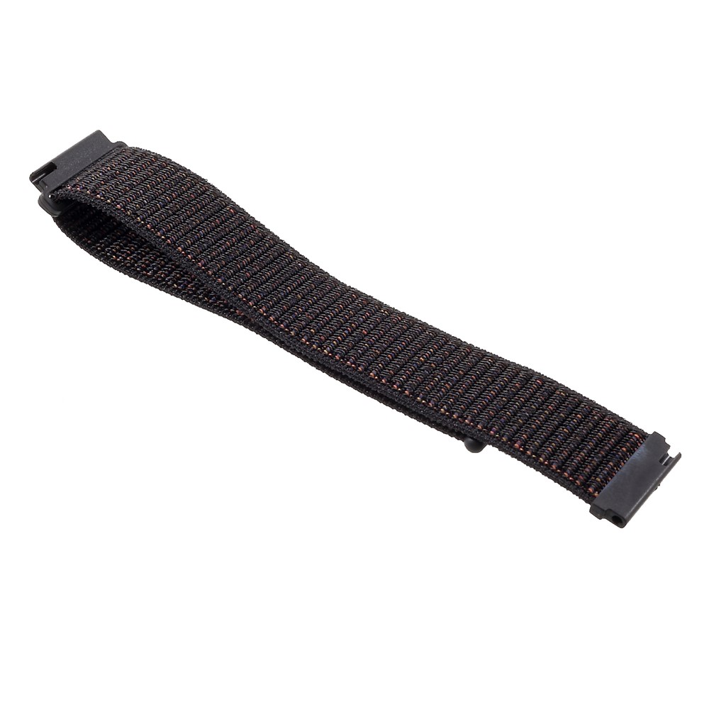Bracelet En Nylon Pour Montre Samsung Galaxy 42mm / Vitesse S2 / Huami Amazfit Watch Édition Jeunesse - Noir-1