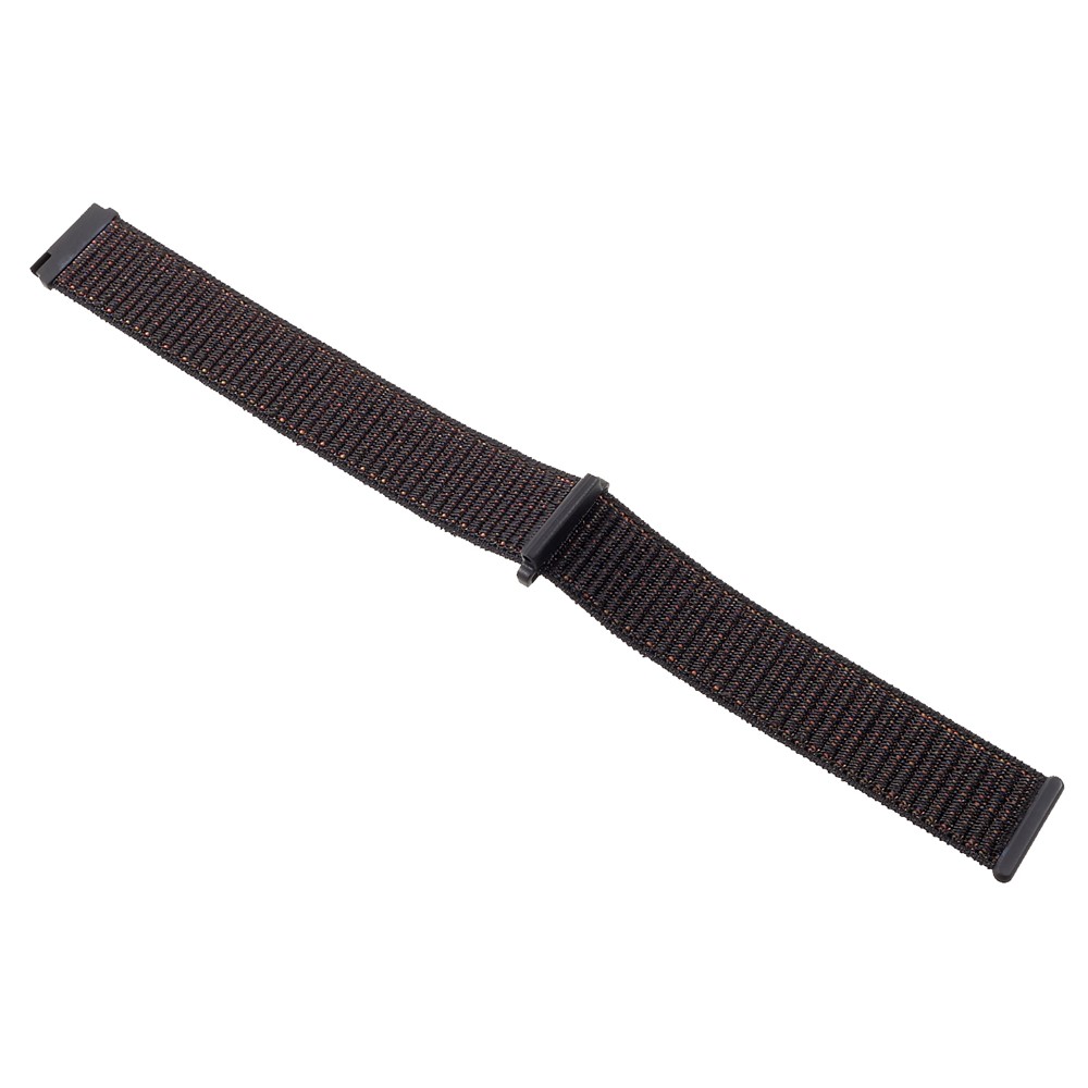 Bracelet En Nylon Pour Montre Samsung Galaxy 42mm / Vitesse S2 / Huami Amazfit Watch Édition Jeunesse - Noir-3