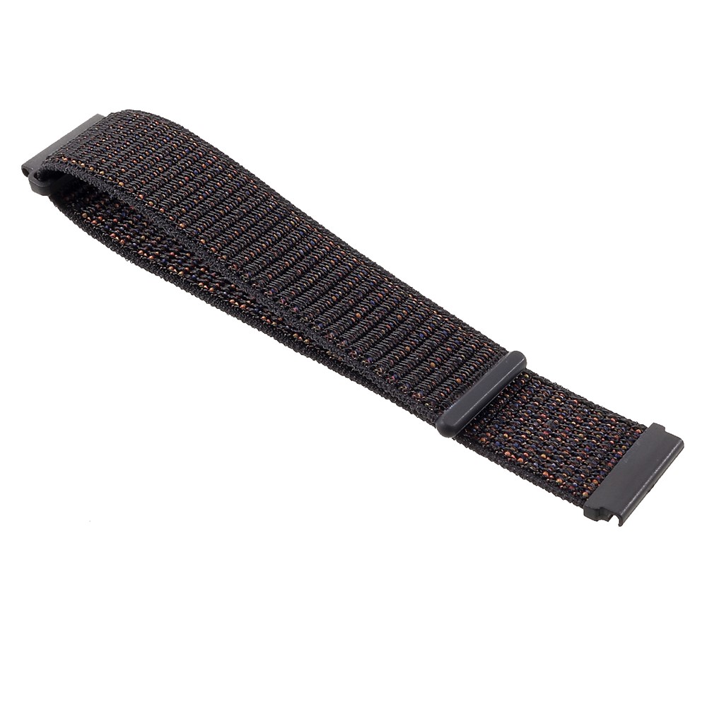 Bracelet En Nylon Pour Montre Samsung Galaxy 42mm / Vitesse S2 / Huami Amazfit Watch Édition Jeunesse - Noir-5