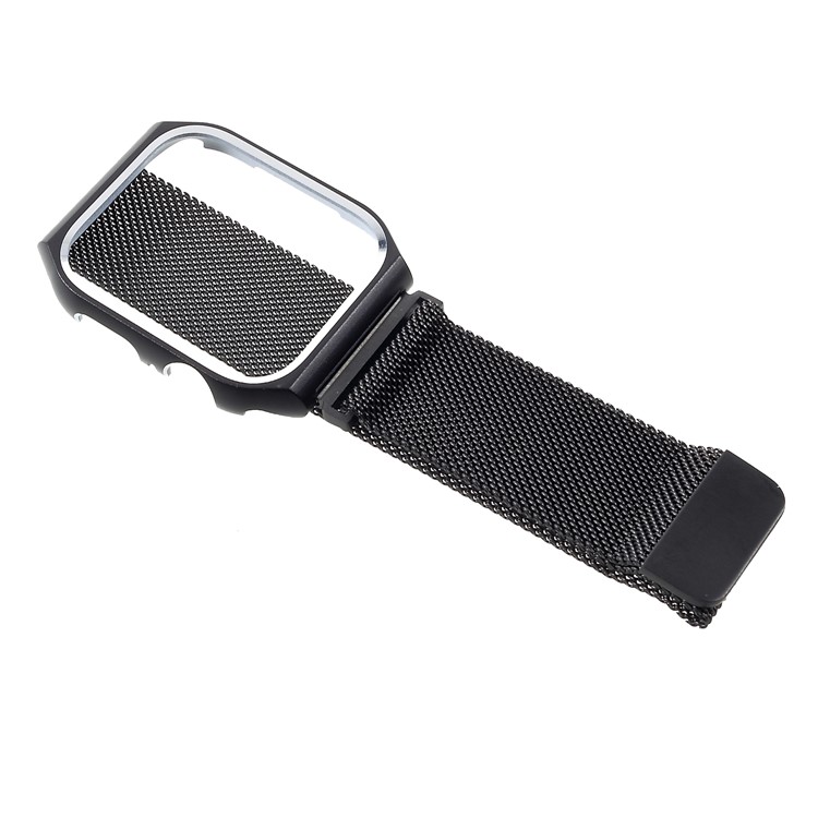Milanese Uhrenarmband Aus Edelstahl Mit Uhrenrahmen Für Die Apple Watch Serie 4 44mm - Schwarz-3