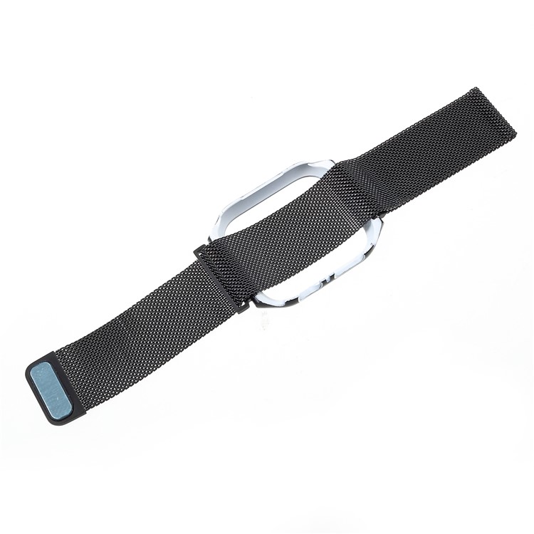 Milanese Uhrenarmband Aus Edelstahl Mit Uhrenrahmen Für Die Apple Watch Serie 4 44mm - Schwarz-4