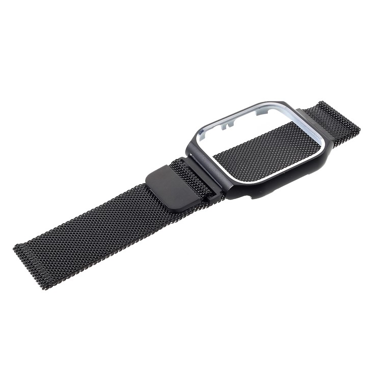 Milanese Uhrenarmband Aus Edelstahl Mit Uhrenrahmen Für Die Apple Watch Serie 4 44mm - Schwarz-5