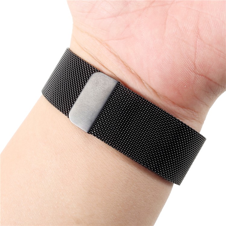 Milanese Uhrenarmband Aus Edelstahl Mit Uhrenrahmen Für Die Apple Watch Serie 4 44mm - Schwarz-7