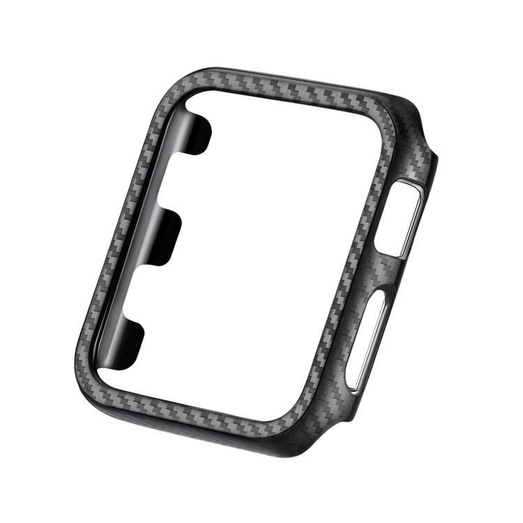 For Apple Watch Series 3/2/1 42mm Carbon Fiber Texture TPU Protective Case-2