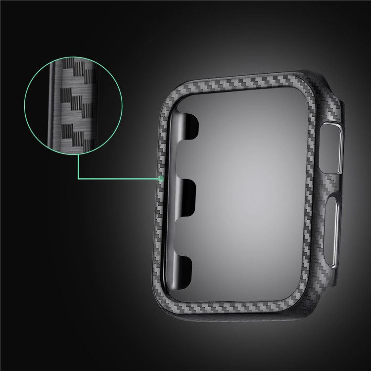 For Apple Watch Series 3/2/1 42mm Carbon Fiber Texture TPU Protective Case-4