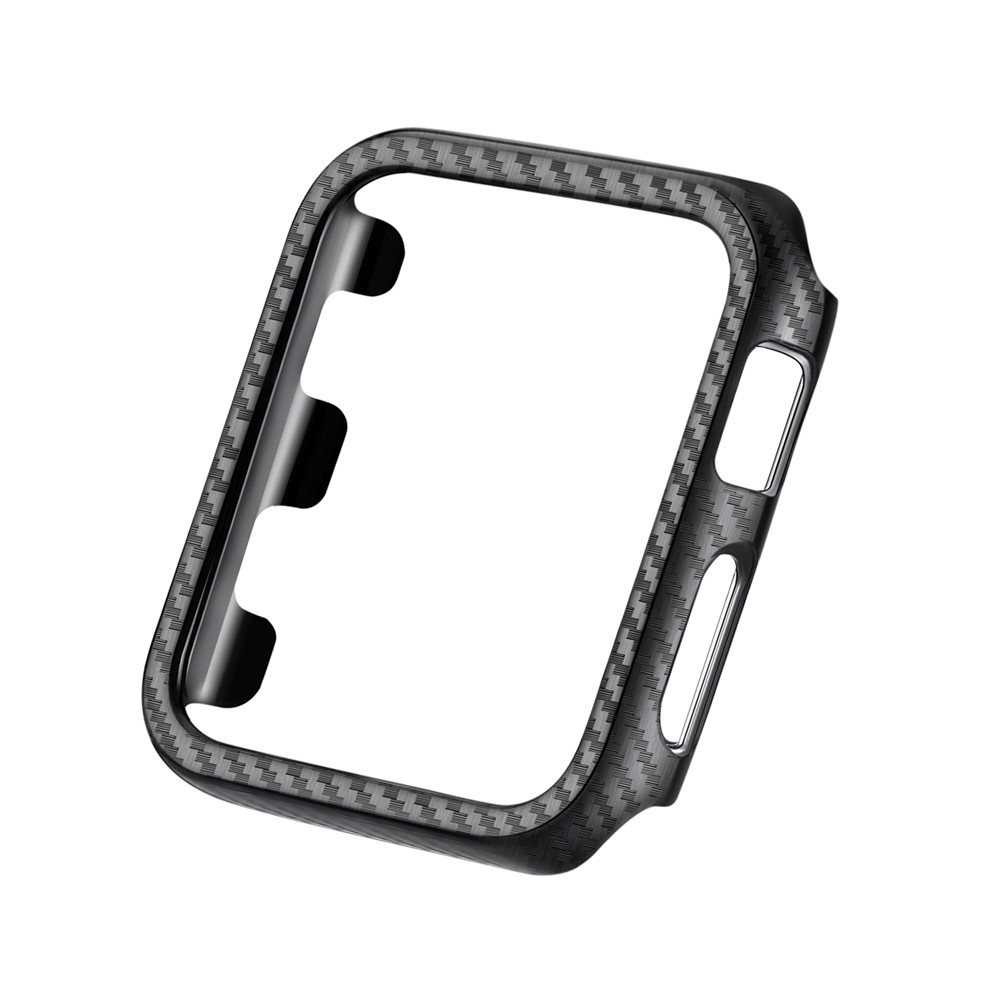 For Apple Watch Series 4 44mm Carbon Fiber Texture TPU Protective Case-2