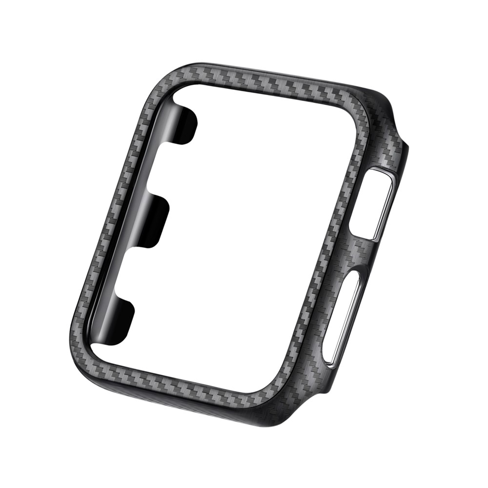 Para Apple Watch Series 4 44mm De Fibra De Carbono Textura TPU Funda Protectora