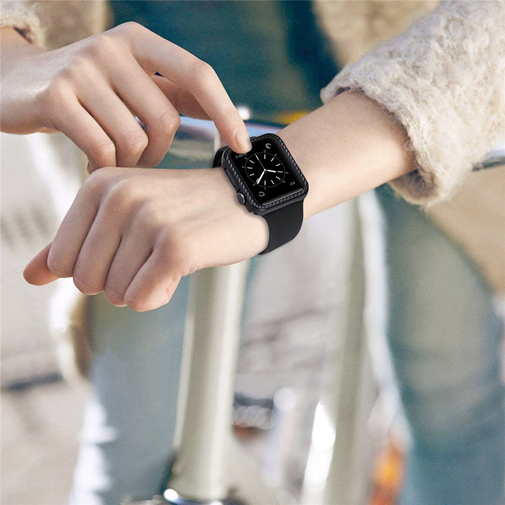 For Apple Watch Series 4 44mm Carbon Fiber Texture TPU Protective Case-6