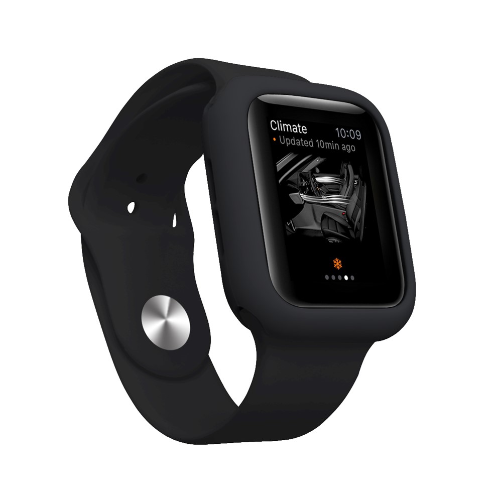 Candy TPU Schutzhülle Stoßfänger-Etui Für Apple Watch Serie 4 44mm - Schwarz-2