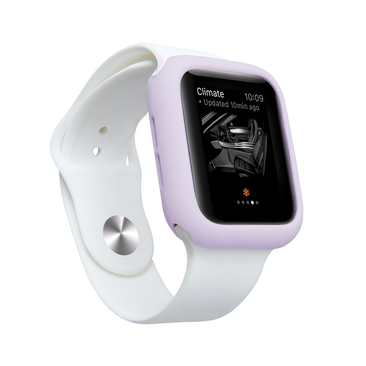 Candy TPU Schutzrahmen Stoßfängerschale Für Apple Watch Serie 4 40mm - Lila-2