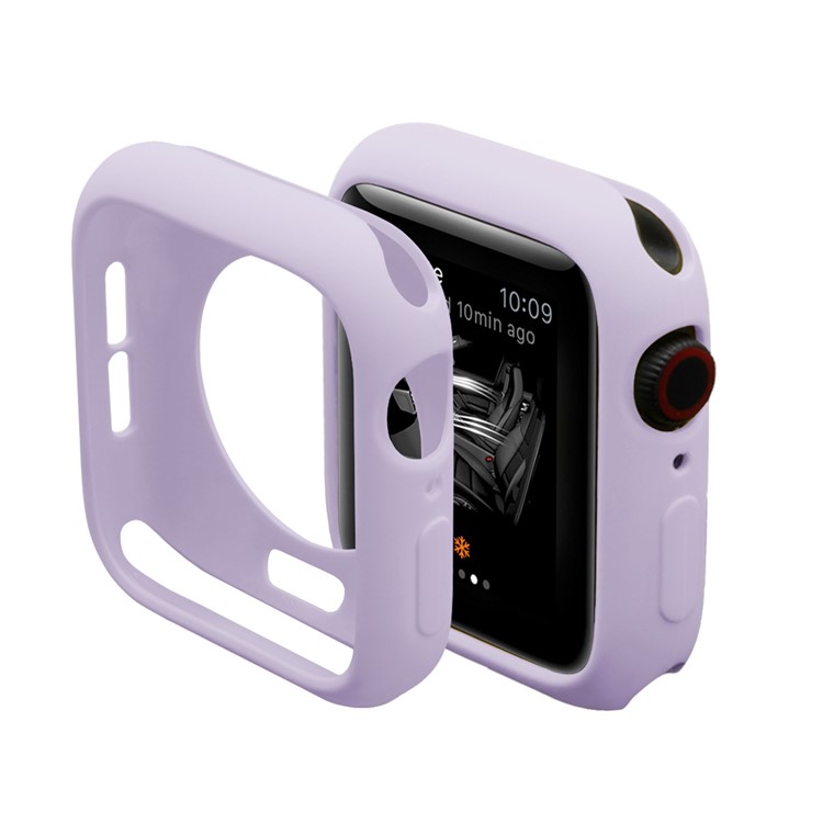 Candy TPU Schutzrahmen Stoßfängerschale Für Apple Watch Serie 4 40mm - Lila-6
