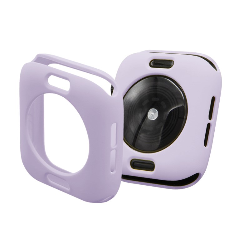 Candy TPU Schutzrahmen Stoßfängerschale Für Apple Watch Serie 4 40mm - Lila-7
