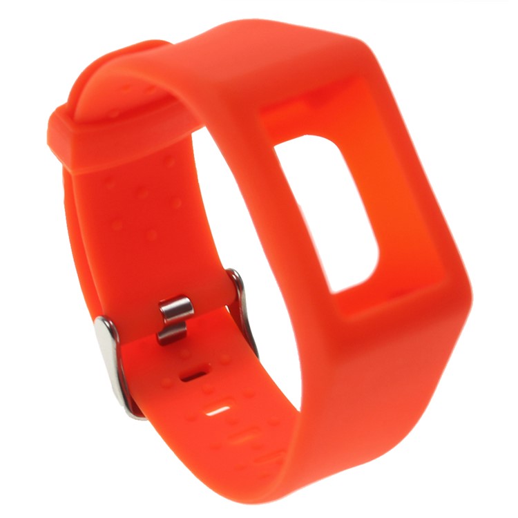 

Soft Silicone Watch Band Replcement with Watch Frame for Fitbit Charge 3 - Orange, Fitbit Charge 3