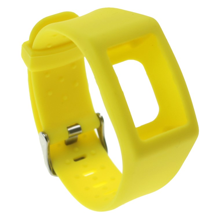 

Soft Silicone Wristwatch Band with Watch Frame for Fitbit Charge 3 - Yellow, Fitbit Charge 3