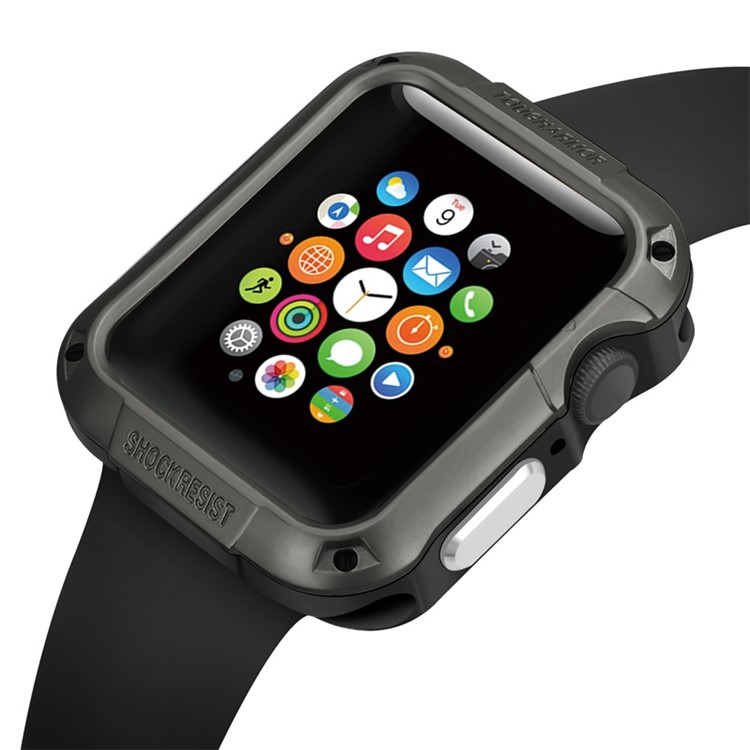 Shock-resistant SGP Smart Watch Case for Apple Watch Series 4 44mm - Grey-7