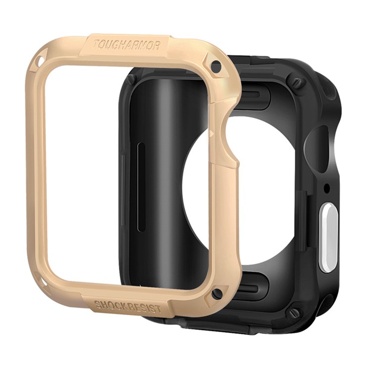 Shock-resistant SGP Smart Watch Case for Apple Watch Series 4 44mm - Gold-4