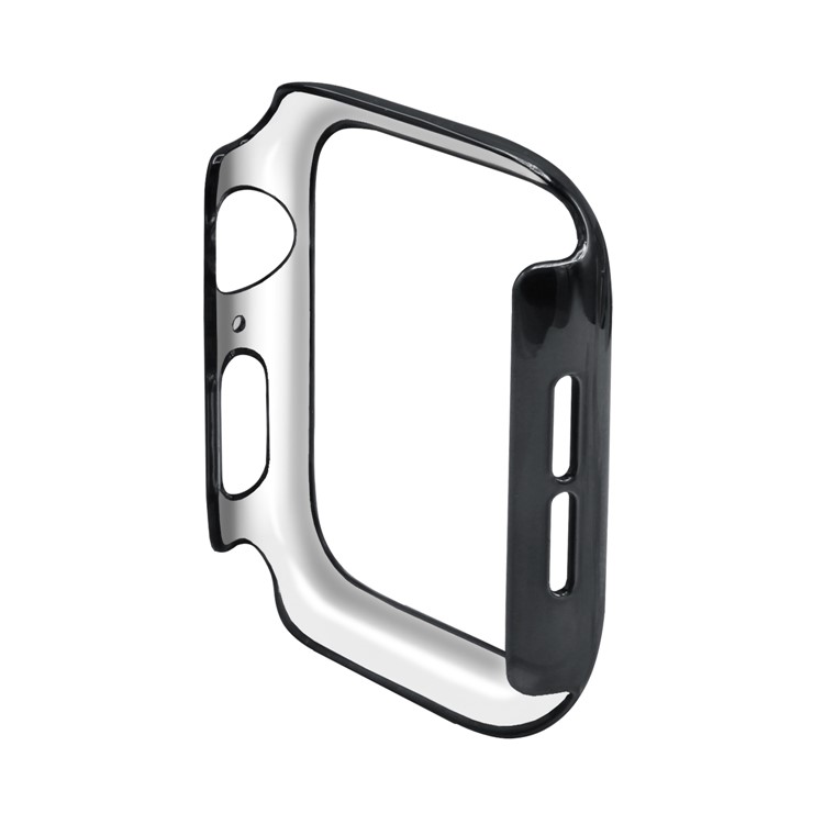 Galvanisierte Harte PC-Rahmenschutzabdeckung Für Apple Watch Serie 4 40mm - Schwarz-4