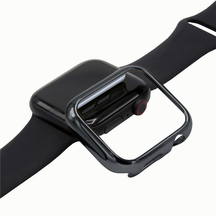 Galvanisierte Harte PC-Rahmenschutzabdeckung Für Apple Watch Serie 4 40mm - Schwarz-5