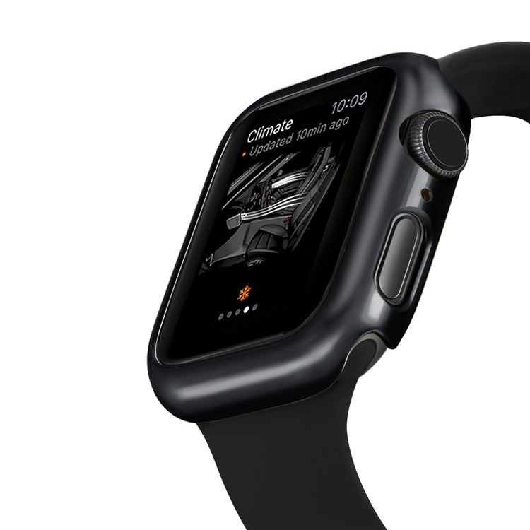 Galvanisierte Harte PC-Rahmenschutzabdeckung Für Apple Watch Serie 4 40mm - Schwarz-6