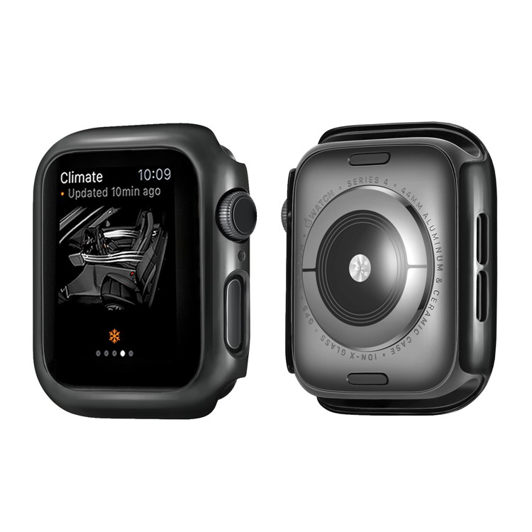 

Electroplated PC Frame Protective Case for Apple Watch Series 4 44mm - Black, Apple Watch Series 4 44mm