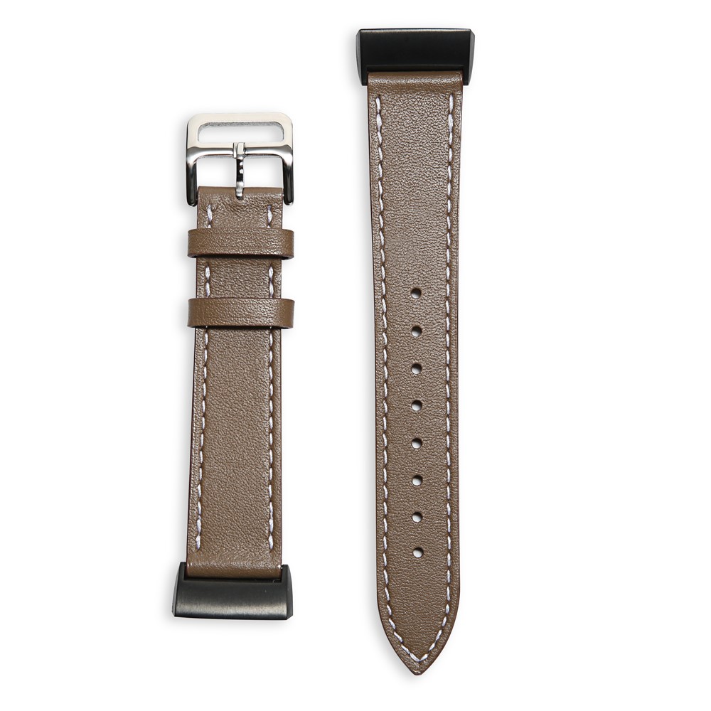 

Genuine Leather Watch Wrist Band Strap for Fitbit Charge 3 - Coffee, Fitbit Charge 3