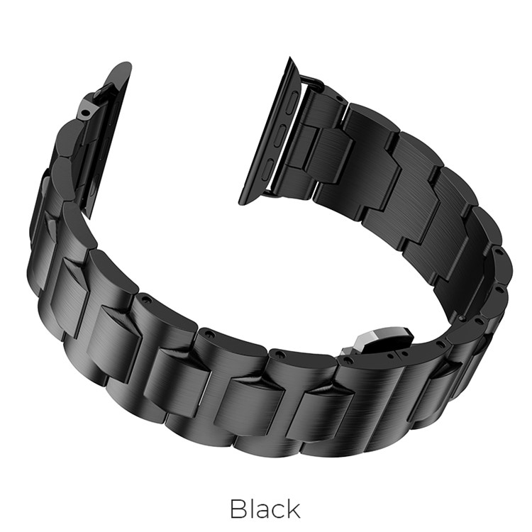 HOCO Stainless Steel Watch Wrist Band with Axle Connectors for Apple Watch Series 4 40mm/Apple Watch Series 3 2 1 38mm - Black-2