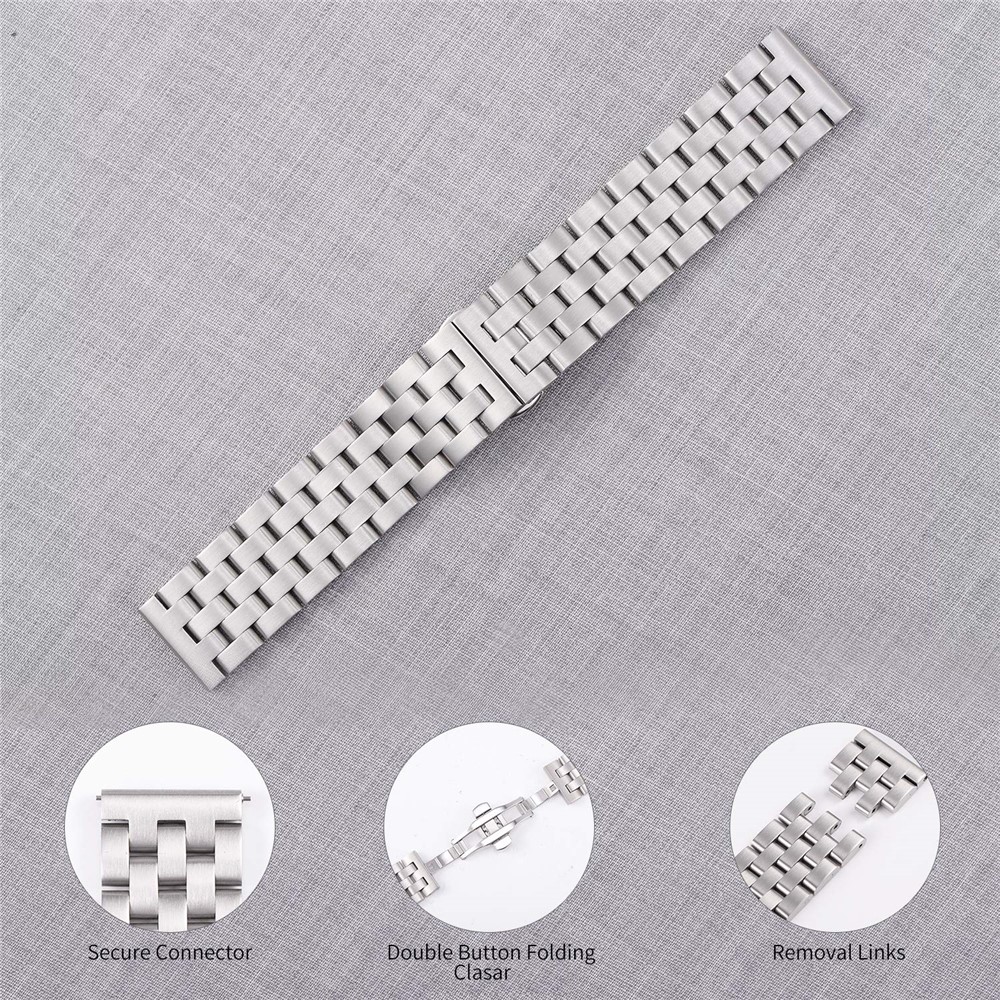 Remplacement De Bracelet En Acier Inoxydable Pour La Montre 46mm De Samsung Galaxy - Argent-3