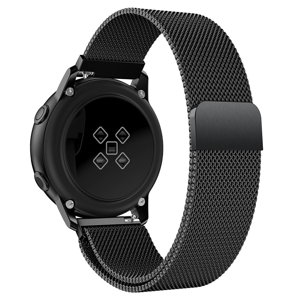 20mm Milanese Mesh Stainless Steel Magnetic Watch Strap for Samsung Galaxy Watch Active SM-R500 - Black-2