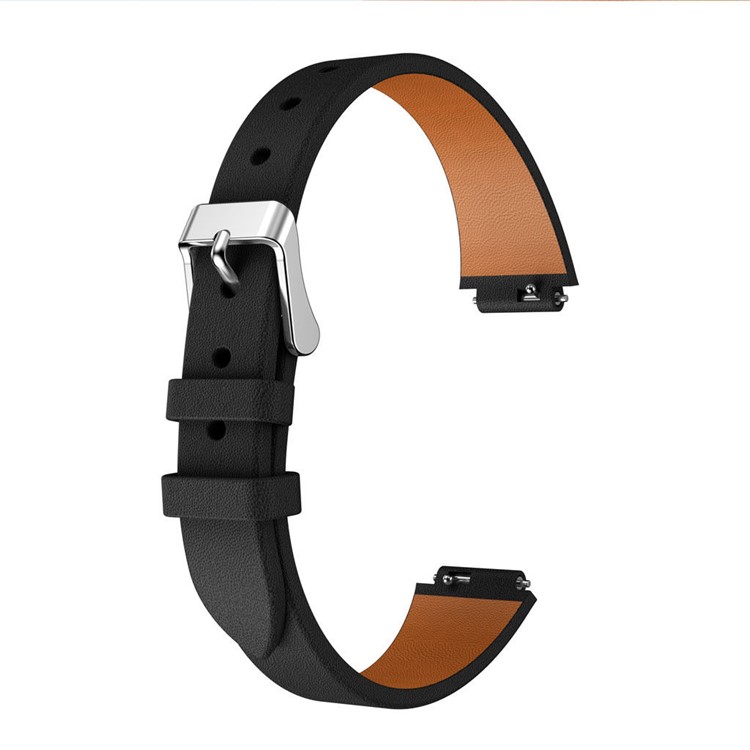 Genuine Leather Watch Band for Fitbit Inspire - Black-3