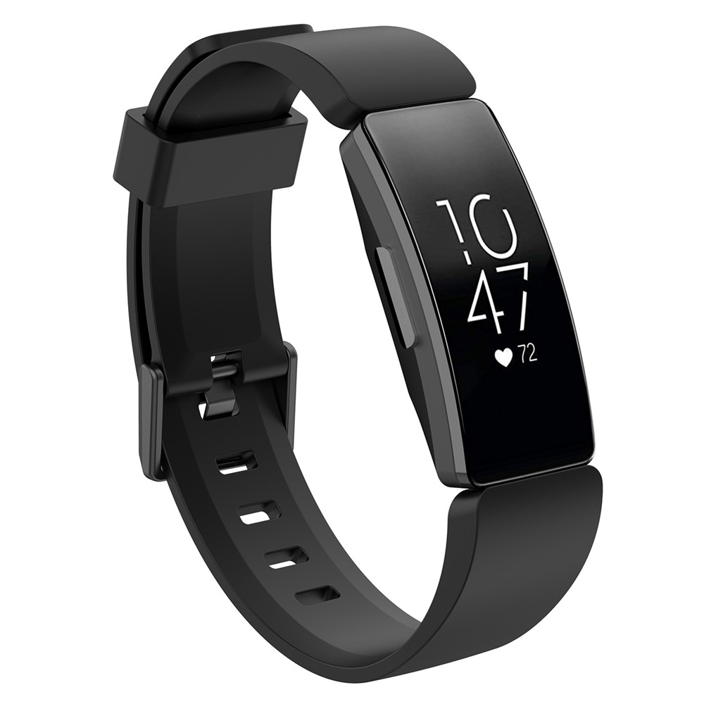 Silicone Wrist Strap Replacement for Fitbit Inspire - Black-2