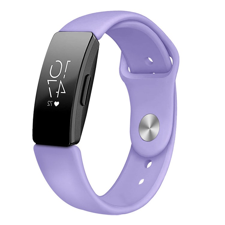 Silicone Wrist Strap Replacement for Fitbit Inspire - Purple-2