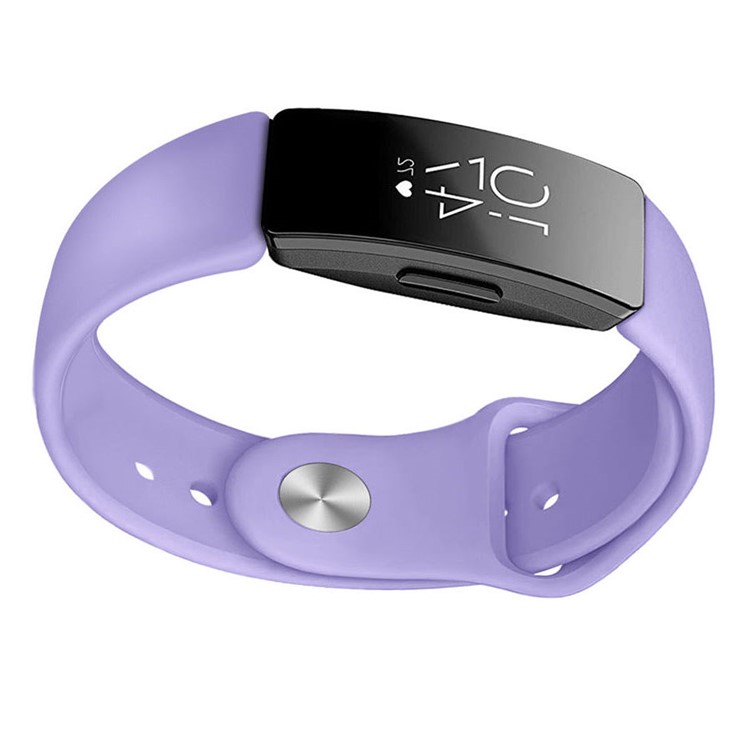 Silicone Wrist Strap Replacement for Fitbit Inspire - Purple-3