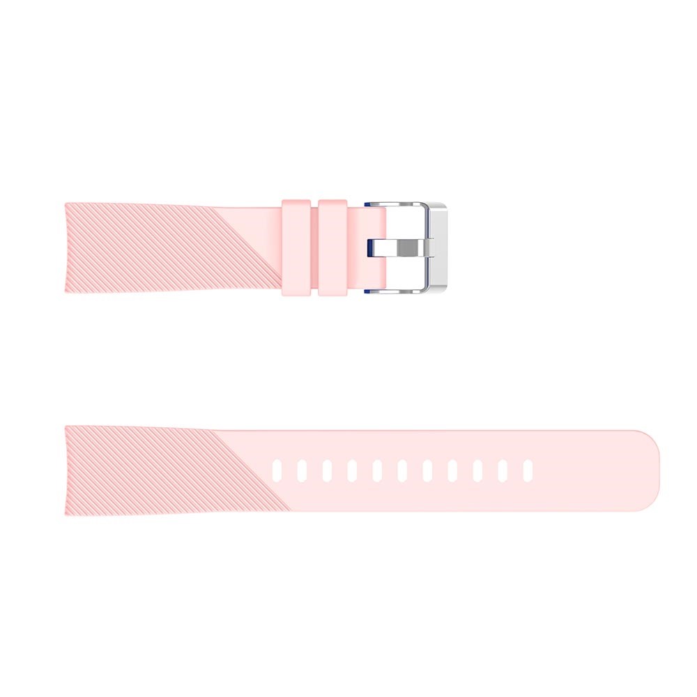 20mm Twill Texture Silicone Watch Strap for Samsung Galaxy Watch Active SM-R500 - Pink-3