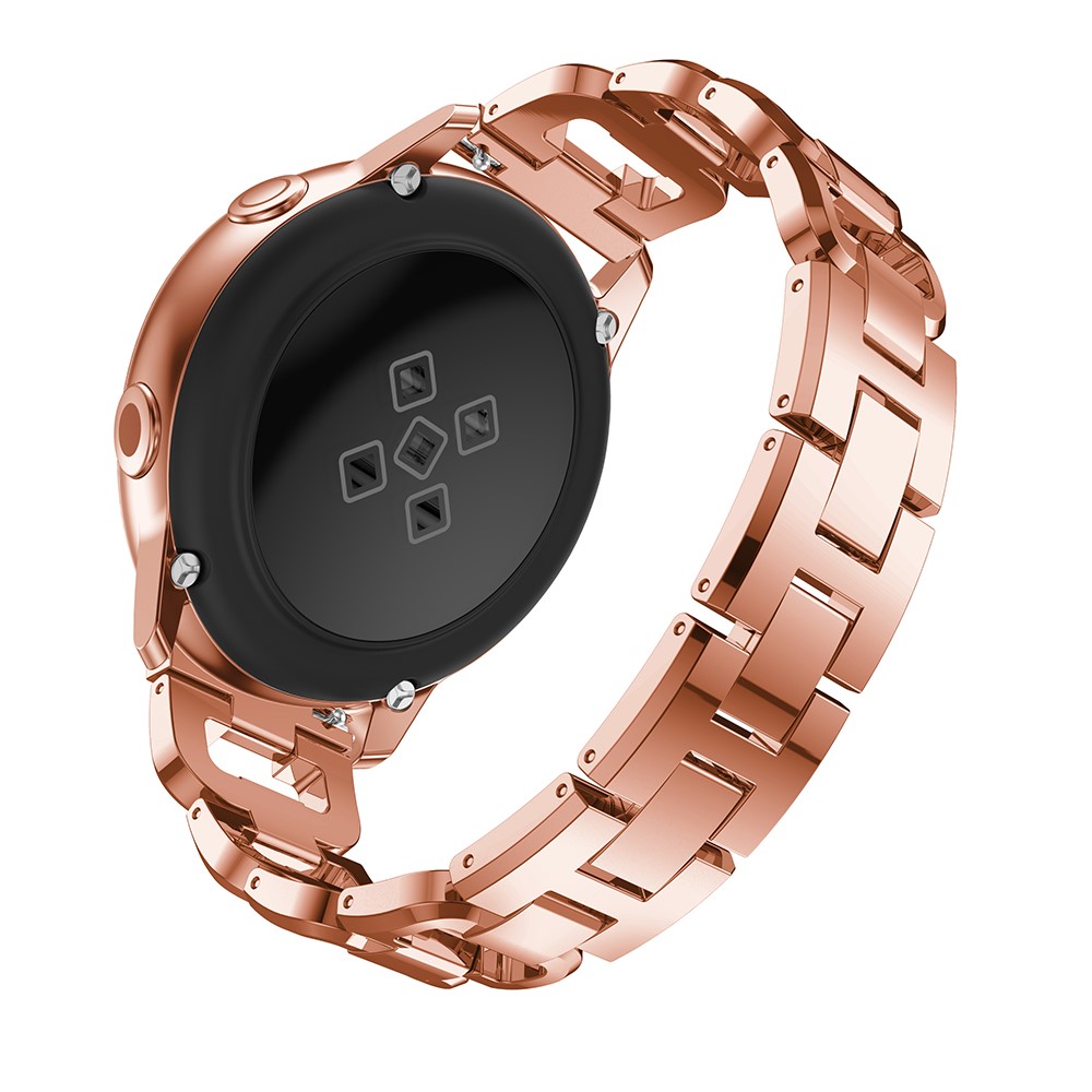 Bracelet En Alliage De Décor En Forme De D En Forme De Diamant Pour La Montre Samsung Galaxy Active SM-R500 - Or Rose-3