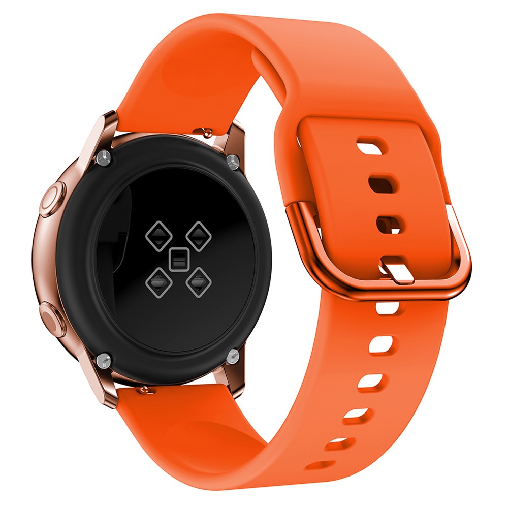 Banda di Orologi in Silicone Morbido da 20 mm Per Samsung Galaxy Watch Active SM-R500, Cinghia di Orologio Sostitutivo - Arancia