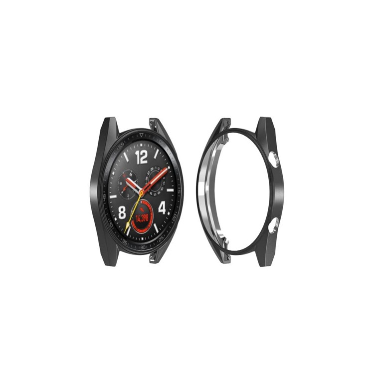 Para Huawei Watch GT Case Protector TPU Chapado en TPU - Negro