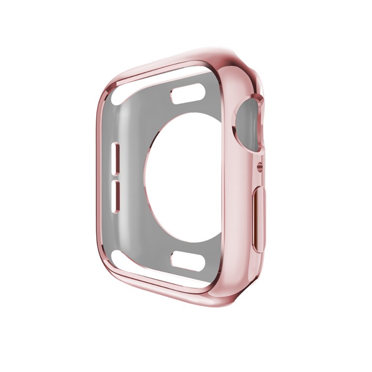 Plated Soft TPU Protector Cover for Apple Watch Series 4 40mm - Rose Gold-3