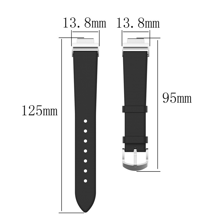 Cinturino In Pelle Per Fitbit Inspire Hr / Fitbit Inspire - Nero-2
