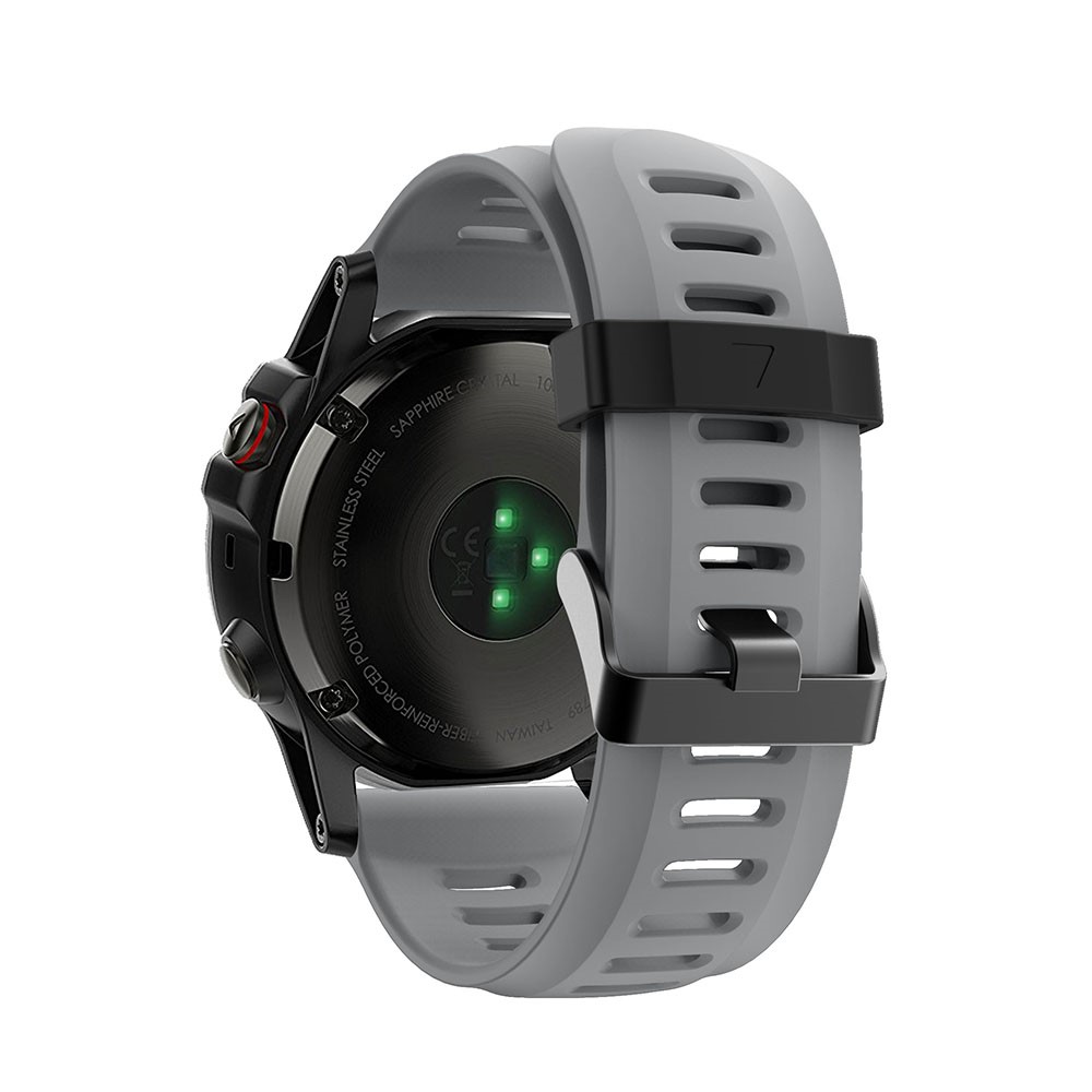 Silicone Hollow Watch Band Bracelet for Garmin Fenix 5X / Fenix 3 - Grey-3