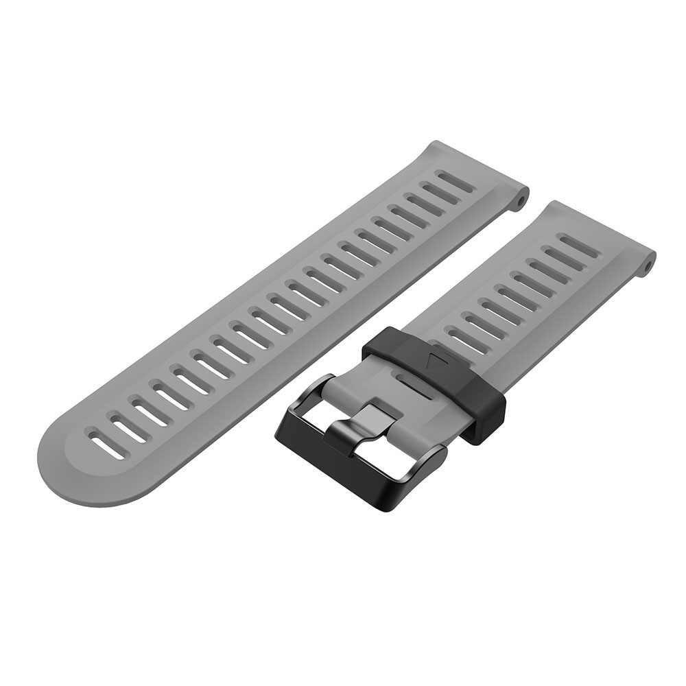 Silicone Hollow Watch Band Bracelet for Garmin Fenix 5X / Fenix 3 - Grey-4