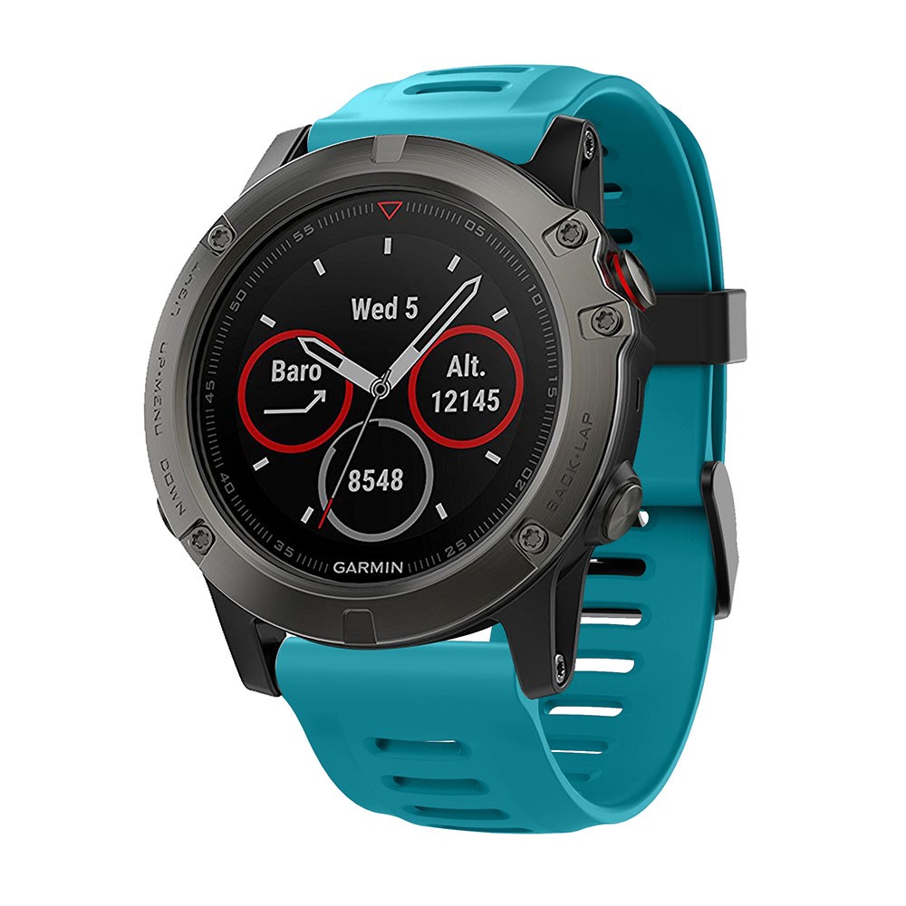 Bracelet De Bande De Montre Creux En Silicone Pour Garmin Fenix 5X / Fenix 3 - Bébé Bleu-2