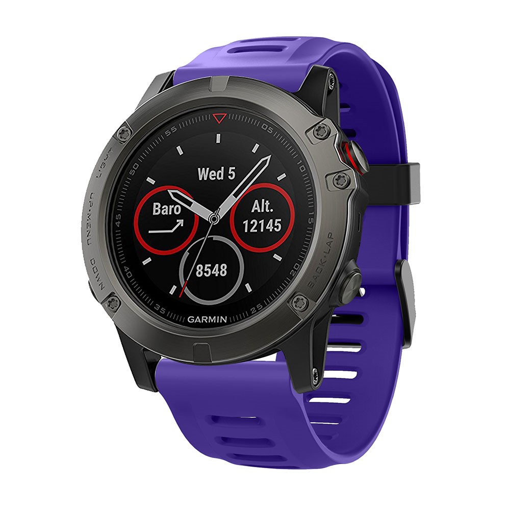 Silicone Hollow Watch Band Bracelet for Garmin Fenix 5X / Fenix 3 - Purple-2