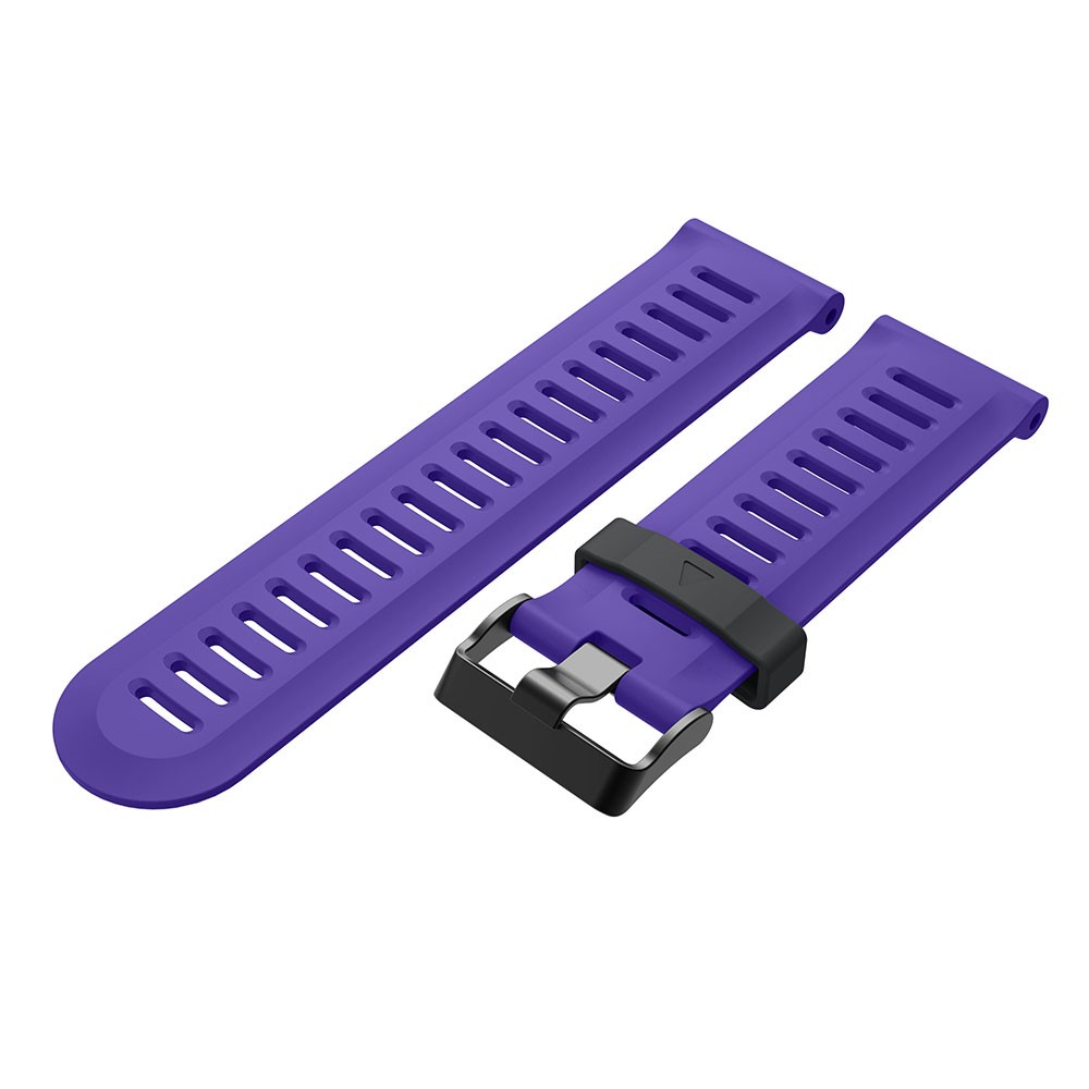 Bracelet de Bande de Montre en Silicone Pour Garmin Fenix ​​5x / Fenix ​​3 Boucle en Métal Smart Smart Watch - Violet-4