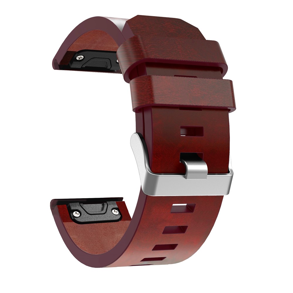 Substituição De Pulseira De Pulseira De Couro PU Pulseira De Relógio Para Garmin Fenix 5X-4