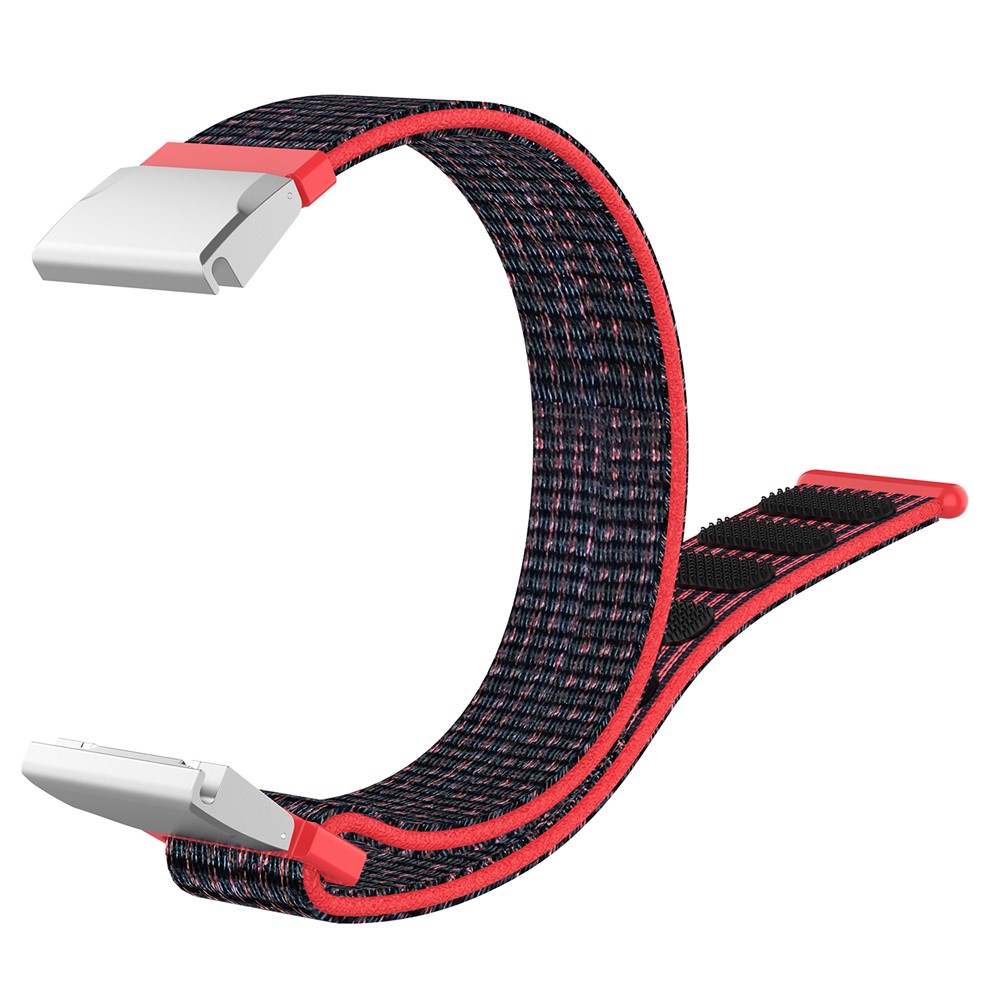 Nylonarmband Mit Klettverschluss Für Garmin Fenix 5S / 5S Plus - Rot Schwarz-5