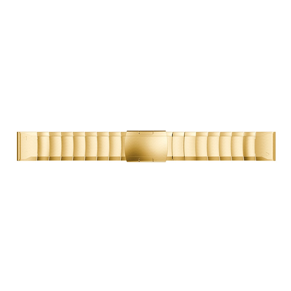 Edelstahlarmbandgliederkette Mit Schnellverschluss Für Garmin Fenix 5 195mm - Gold-3